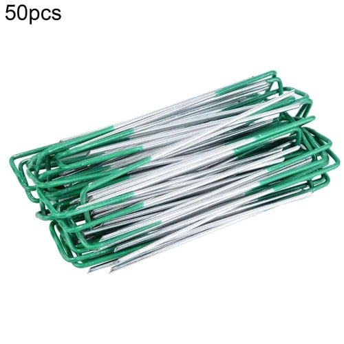 6 Inches Garden Landscape Staples Garden Post for Outdoor Wire Tent Tarps for Weed Barrier Fabrics Ground Covers for Fences and Artificial Turf 6inch, 20PCS 