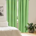 thumbnail image 3 of Ambesonne Abstract Green 4-Panel Curtains, Diagonal Square Art, 56"x95", Green Almond Green, 3 of 4
