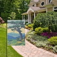 thumbnail image 2 of Yayeee Garden Flag 12" x 18" Double Sided Outdoor Yard Lawn Holiday Decorations, Retro Mountain, 2 of 6