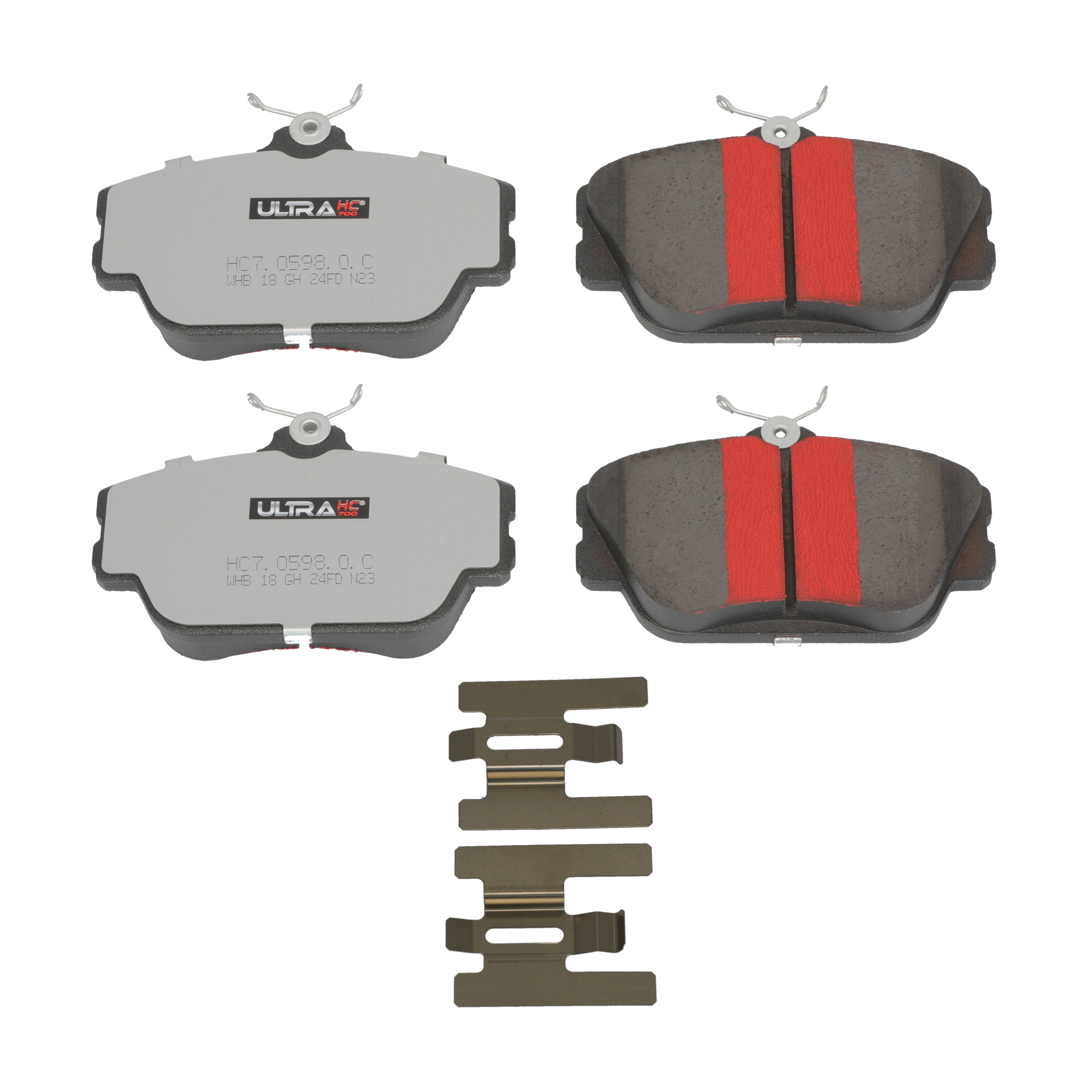 UltraHC 700 Brake Pad Set, Front HC7.0598.0.C, Lincoln Continental 2002-1995