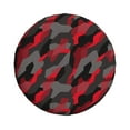 thumbnail image 4 of Spare Tire Cover, Red Grey Black Camouflage Wheel Cover Tire Covers For Trailers Car Truck Camper Universal Tire Covering Fits Diameter14"-17", 4 of 4