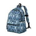 thumbnail image 2 of Bigfoot and Camouflage Blue Pattern Cute School Backpack with Padded Back and Adjustable Shoulder Straps 13.4"x11"x4.7", 2 of 5