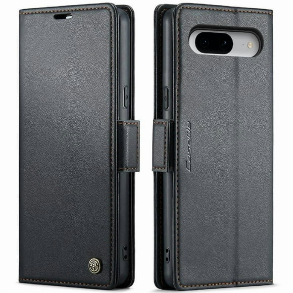 Funda tipo cartera Google Pixel 8 con cierre magnético, RFID, tarjetero, soporte, carga inalámbrica