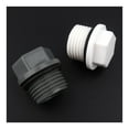 thumbnail image 2 of 6pcs/lot 1/2" 3/4" 1 Inch Male Thread PVC Pipe Micro Irrigation Fittings Water Pipe Connectors Tube End Caps Screw
--------
,Leak Free Connections, 2 of 4