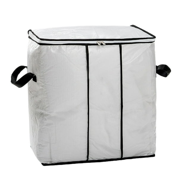 Bolsas de almacenamiento de ropa con cremallera, bolsas de viaje para ropa, almohadas, edredones y mantas, almacenamiento con ventana transparente para organización del hogar, almacenamiento plegable