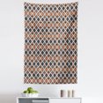 thumbnail image 1 of Bohemian Art Tapestry, Folklore Primitive Pattern of Ikat Aztec Style Folk Pattern, Fabric Wall Hanging Decor for Bedroom Living Room Dorm, 5 Sizes, Ivory Amber and Pale Teal, by Ambesonne, 1 of 1