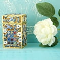 thumbnail image 5 of Matashi Hand-Painted Enamel Tzedakah Charity Box with Dove & Floral Motif, Crystal Judaica Keepsake Home Décor Gift, 5 of 7