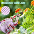 thumbnail image 4 of Guantes de jardinería JUMPHIGH para mujer con estampado floral, 4 pares, tamaño mediano, 4 of 7