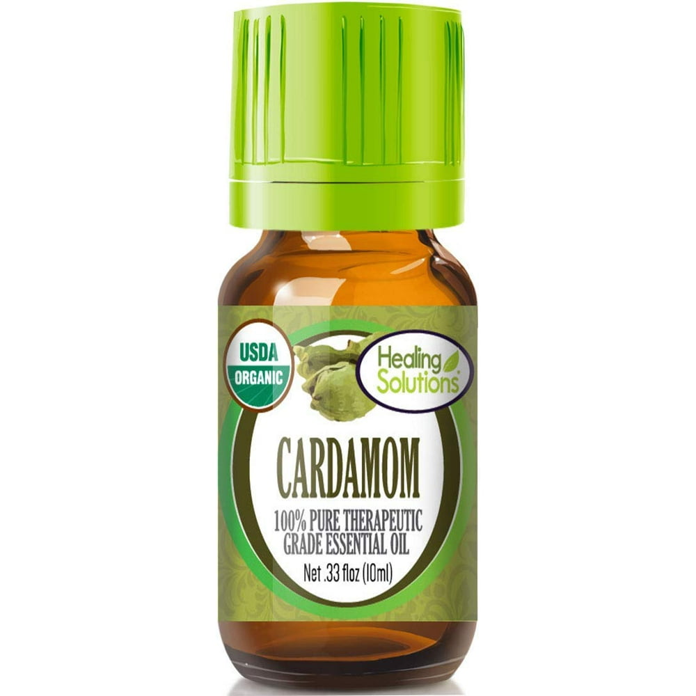 Healing Solutions Organic Cardamom Essential Oil (100 Pure USDA