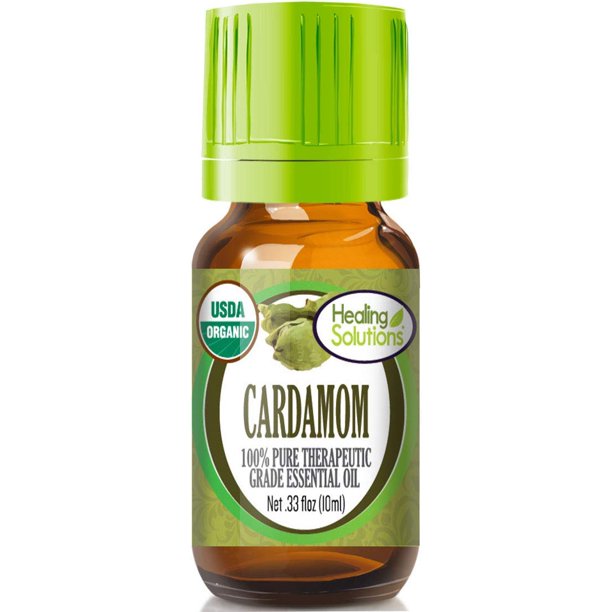 Healing Solutions Organic Cardamom Essential Oil (100 Pure USDA