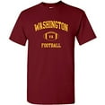 thumbnail image 1 of Washington Classic Football Arch Basic Cotton T-Shirt - 2X-Large - Garnet, 1 of 6