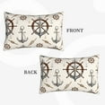 thumbnail image 4 of Haiem Pillowcase for Hair and Skin Queen - Anchor with Rope Printed Soft Pillowcase with Envelope Closure-14"x20", 4 of 9