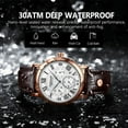 thumbnail image 5 of Poedagar Men Watch Fashion Chronograph Leather Quartz Watches Waterproof Luminous Sport Sport Men's Wristwatch Six Needle Watch - Quartz Wristwatches, 5 of 6