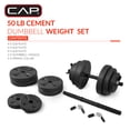 thumbnail image 2 of CAP Barbell 50 lb Adjustable Vinyl Dumbbell Set, 2 of 7