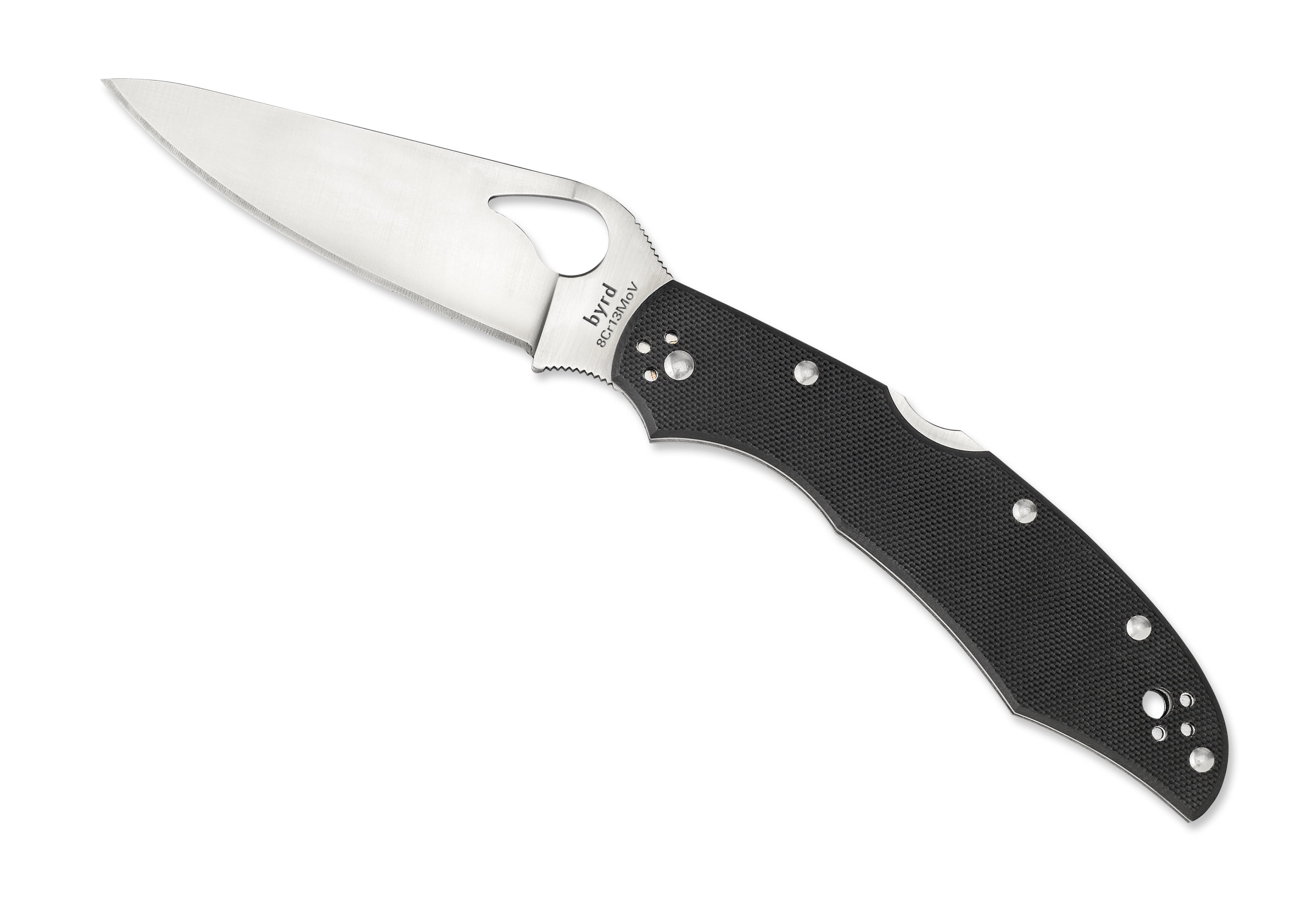 byrd Cara Cara 2 Black G-10 PlainEdge Folding Knife