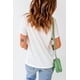 thumbnail image 2 of ABPHQTO Camiseta blanca con cuello redondo y estampado de letras PERFECTAMENTE imperfectas para mujer, 2 of 5