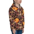 thumbnail image 5 of Pofeuu Woodland Creatures Floral Print Teenage Zipper Hoodie Sweatshirts Hooded Casual Jackets With Pocket For Boys Girls-Small, 5 of 6