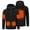 Black, variant on Plus Size Heated Jackets for Men Outdoor Warm Clothing Heated For Riding Skiing Fishing Charging Via Heated Coat