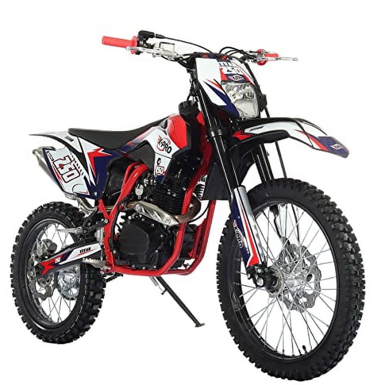 X-Pro Brand New Titan 250cc Gas Pit Dirt Bike, 5-Speed Manual