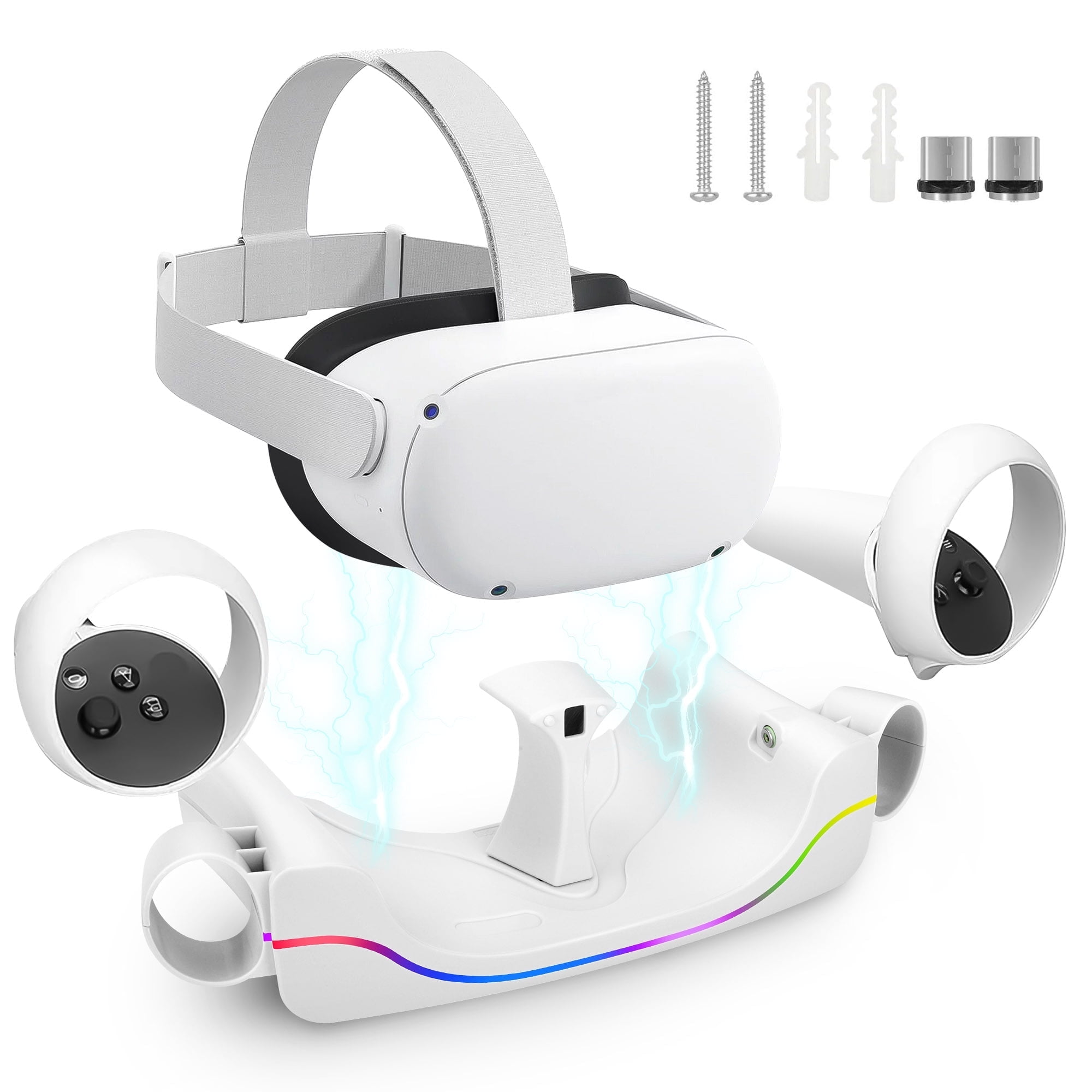 Prociv VR Charging Dock, Magnetic Charger for Meta Quest 2 Headset