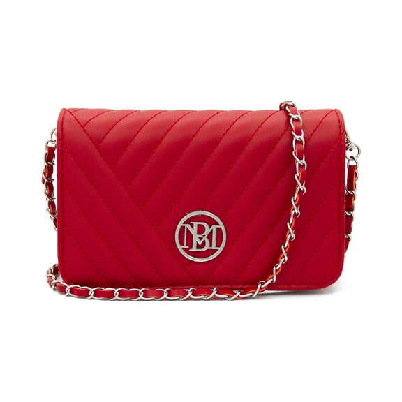 Badgley Mischka Women's Vegan Leather Camera Bag Red