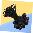 thumbnail image 4 of Black Tarp 30 Pcs Tent for Camping Plastic Tarp Camping Tarp Gazebo Tarp Tie Down Cords Tent Bungee Reusable Bungees Ball Bungee Cords Bungee Ball Cord Set Camping Accessories Set, 4 of 5