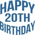 thumbnail image 2 of CafePress - Happy 20Th Birthday - Large Beach Towel, Soft 30"x60" Towel with Unique Design, 2 of 3