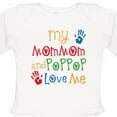 thumbnail image 4 of Inktastic Mommom and Poppop Love Me Boys or Girls Long Sleeve Baby Bodysuit, 4 of 5