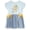 Light blue, cinderella, variant on Frozen Elsa Toddler Girls French Terry Dress Toddler to Big Kid