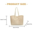 thumbnail image 3 of Lightweight Hollow PU Shoulder Bag For Professionals, Spacious Work Commuters Bag With Multiple Pockets & Tear-Resistant, 3 of 9