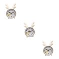 thumbnail image 3 of relayinert Réveil en Forme de Rabbit Deer Mignon pour Chambre Style Nordique Ludique et Attachant Cerf Jaune 3Ensemble, 3 of 6