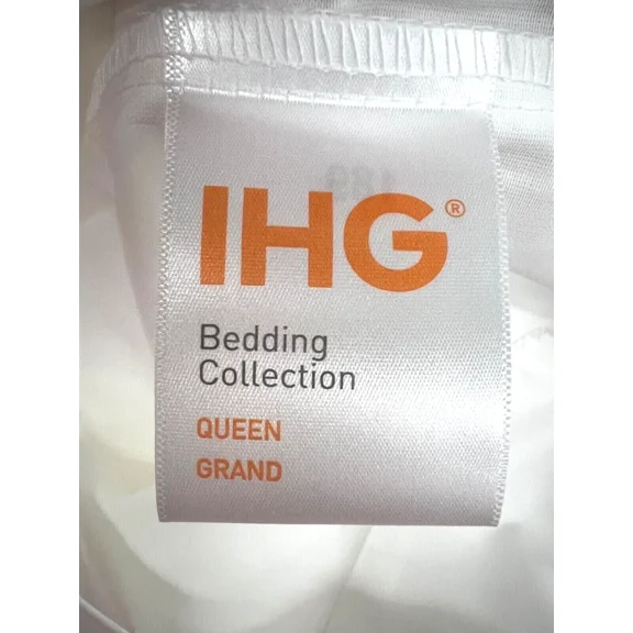 Lot Of 2 Ihg Queen Sz White Pillowcases 300 Thread Count For Crowne Plaza 20X29"