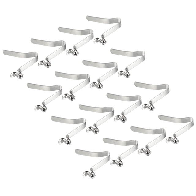 Unique Bargains 8x6mm Kayak Paddle Snaps, Hollow Button Single Pin Lock Tube Spring Clips for Tent Pole, 16 Pack