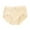 Beige, variant on yunLCZ Women Seamless Hipster Underwear Women's And Comfortable Cotton Underwear Women's Inner Crotch Pleated Lace Lace Lace Large Base Underwear Stretch Cool Underwear for Women