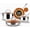 Copper, variant on Ceramax 12 Pc Stainless Steel Pots and Pans Set Non Stick with New Tektanium Technology, Hybrid Ceramic Micro Textured Cookware Set with Etched Design, Induction Ready Frying Pan Skillet Set, Black