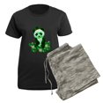 thumbnail image 5 of CafePress - St. Patrick's Day Green Pand Women's Dark Pajamas - Women's Short Sleeve Print T-Shirt and Pants Dark Cotton Pajama Set, 5 of 7