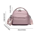 thumbnail image 6 of Nylon Versatile Shoulder Bags Large Capacity Crossbody Bags for Women Ladies Work Shopping Travel Daily Use (Pink), 6 of 7