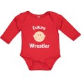 thumbnail image 3 of Inktastic Wrestling Future Wrestler Boys or Girls Long Sleeve Baby Bodysuit, 3 of 5