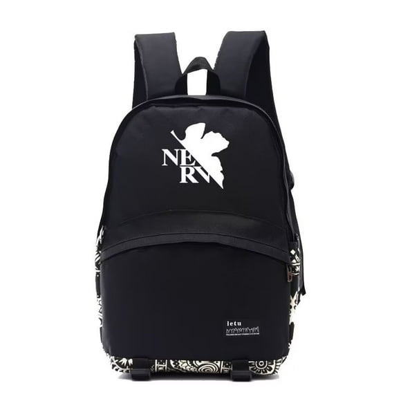 Mochila de gran capacidad con estampado de Eva NERV del anime.