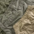 thumbnail image 3 of Bcfgryg Summer Men Pocket Elastic Waist Shorts Solid Color Casual Shorts Men’s Cargo Pants, 3 of 3
