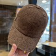 thumbnail image 7 of Byfri Leopard Print Baseball Cap Dark Brown Washed Distressed Cotton 55-60cm for Men Women Outdoor, 7 of 7