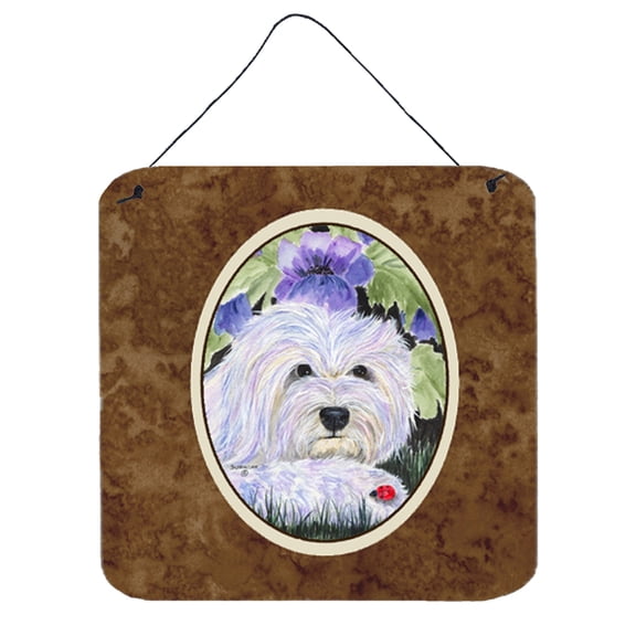 Carolines Treasures SS8349DS66 Cotton De Tulear Aluminum Metal Wall or Door Hanging Prints, 6 x 6", Multicolor