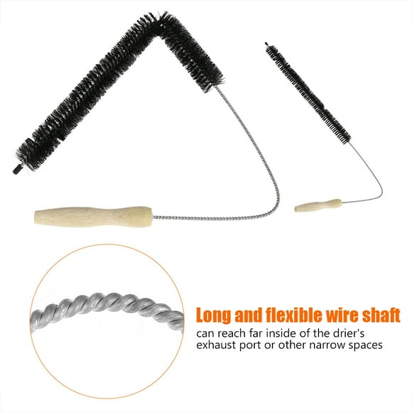 WALFRONT Clothes Dryer Vent Brush Long Flexible Rod Cleaning Tool for Dirt Dust Lint Blockage Removal,Dryer Vent Brush, Dryer Vent Cleaning, Cleaning Brush