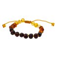 thumbnail image 2 of Amberalia Pulsera para Adulto, modelo ajustable CON nudos entre cada cuenta de Ámbar Báltico (16 cm + 5 cm). Ámbar Importado de Lithuania, Unitalla. Modelo Arcoiris Pulido. Amberalia Pulsera ajustable Adulto, con nudos, 2 of 10