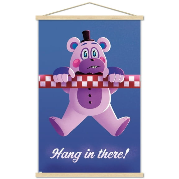 Five Nights at Freddy's: Security Breach - Hang In There Wall Poster with Magnetic Frame, 22.375" x 34"