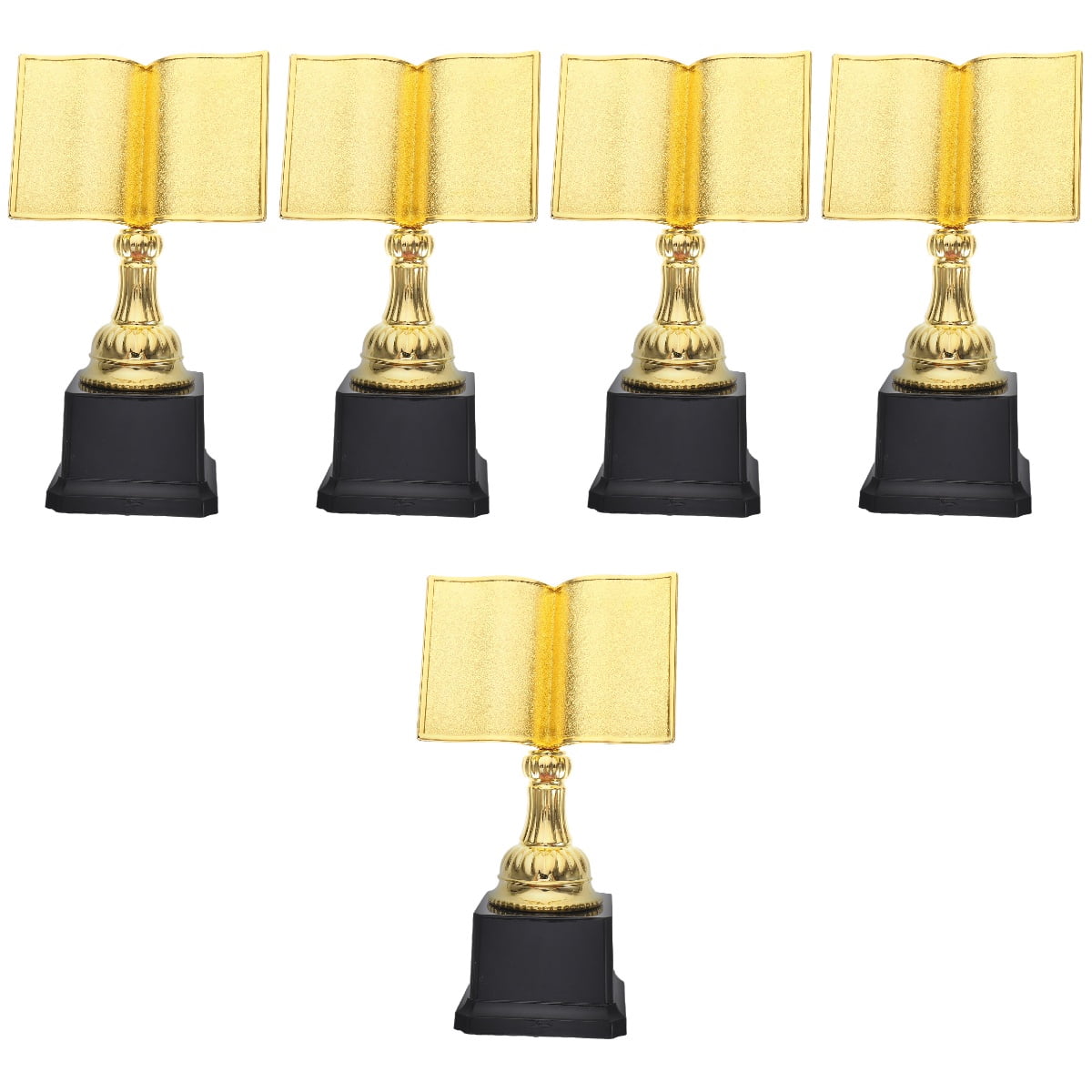 5pcs Delicate Competition Trophy Reading Activity Trophy Chic Trophy Desktop Awards Trophy