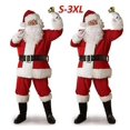 thumbnail image 1 of 2XL Disfraz navideño de Papá Noel, ropa de Papá Noel, vestido elegante en Navidad para hombres, 5 unids/lote, traje para adultos, oferta, 1 of 4