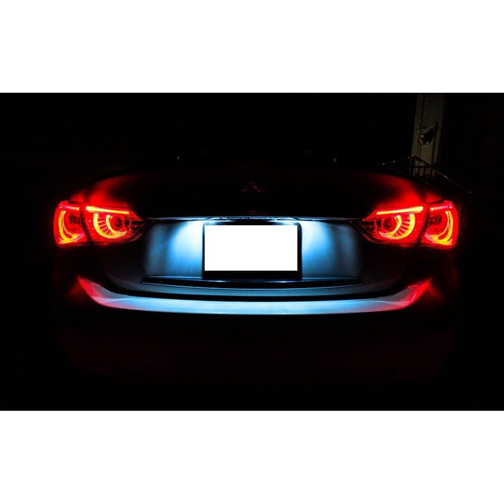 Aqua Ice Blue 18-SMD 3W Full LED License Plate Light Kit For Infiniti Q50, Nissan Juke Versa X-Trail Rogue Sport