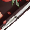thumbnail image 4 of HAHDAXIA Pomegranate Fruit Pattern Bedding Solid Comforter Set for All Seasons,3 Pieces(1 Comforter+2 Pillowcases),Soft Microfiber Bedding Set Twin(86"x70"), 4 of 7