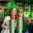 thumbnail image 6 of 40oz St Patricks Day Tumbler with Handle and Straw, Green Irish Shamrocks Gnome Stainless Steel Vacuum Insulated Cup, Travel Mug Water Bottle, Gifts for Women Men, 6 of 6